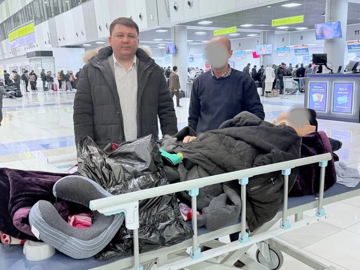 Rossiyada og‘ir tan jarohati olgan erkak O‘zbekistonga qaytarildi