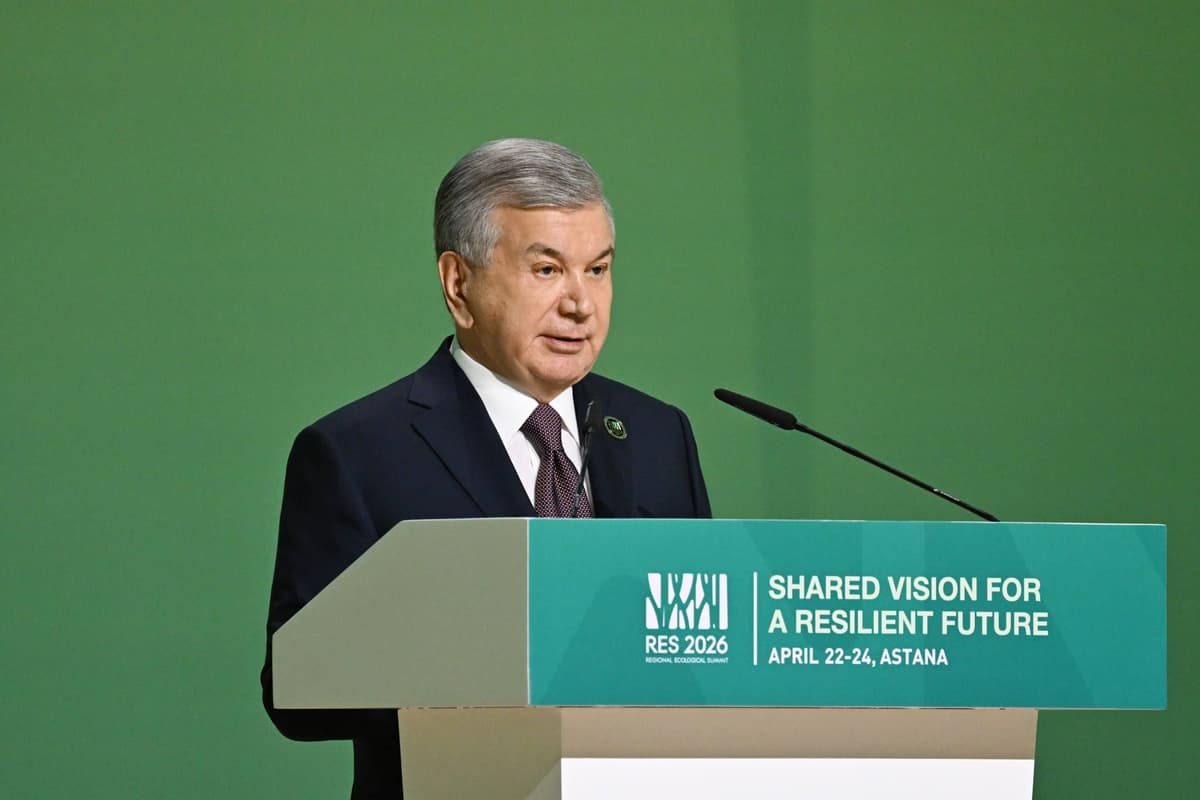 Prezident Markaziy Osiyoda iqlim muammolarini hal qilish bo‘yicha yangi tashabbuslarni ilgari surdi