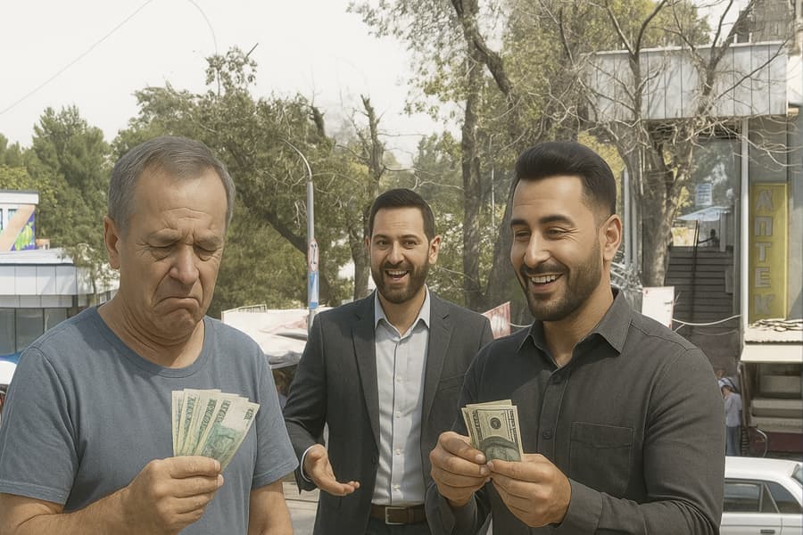 Kissavur sarroflar: Farg‘onada dollarni qorabozorda maydalayotganlar chuv tushyapti