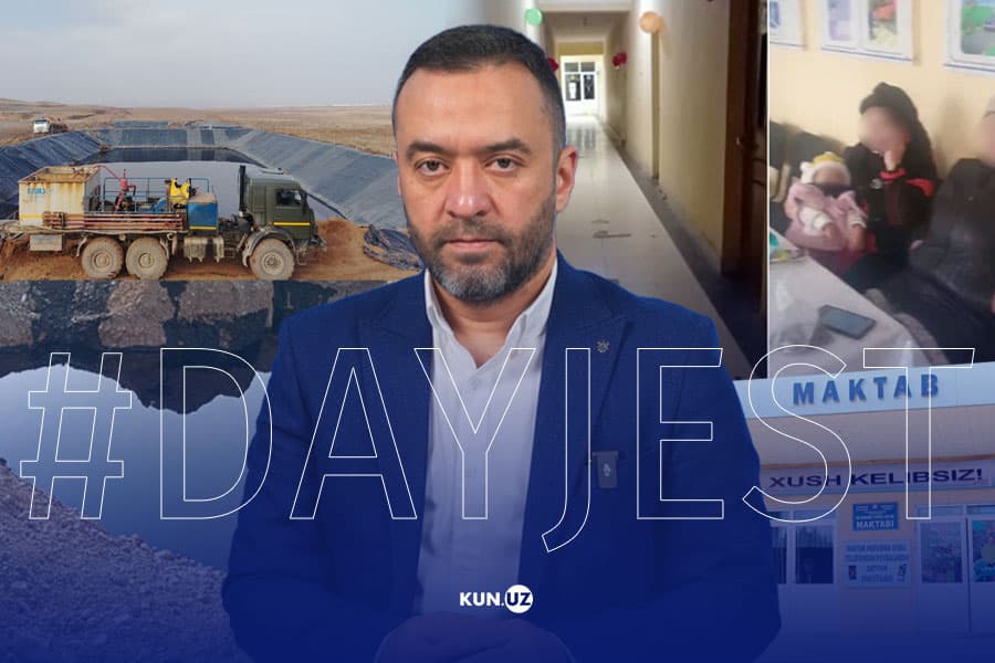 Navbatchi ustozlarga ish haqi va Boysunda neft buloqlari - hafta dayjesti