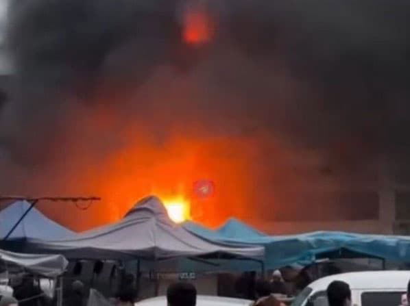 Abu-Saxiy bozorida yong‘in chiqqani rad qilindi