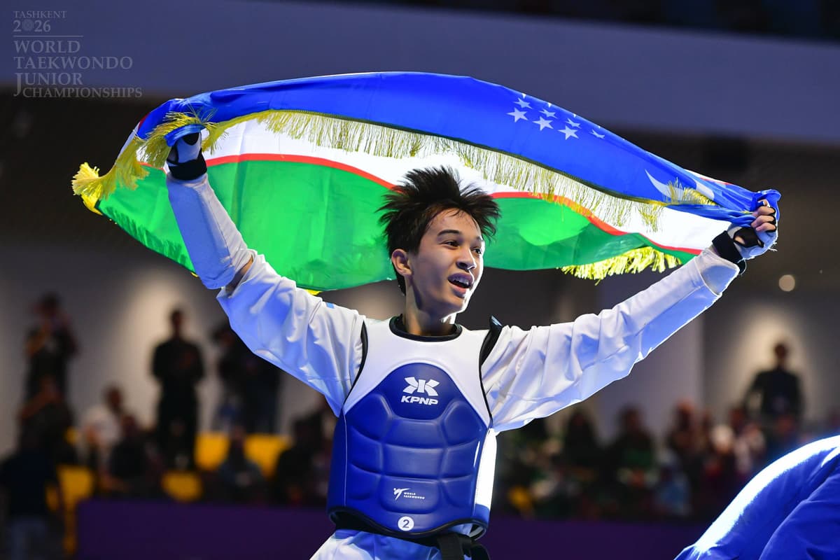 Taekvondochi Yosinbek Odilov yoshlar o‘rtasida jahon chempioni bo‘ldi