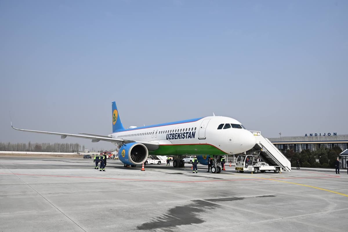 Andijon xalqaro aeroportida aerodrom rekonstruksiyasining 1-bosqichi yakunlandi