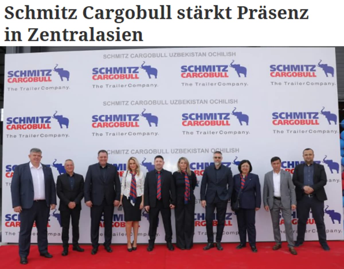Yevropaning yetakchi treyler ishlab chiqaruvchisi O‘zbekistonda yangi shu’ba kompaniyasini ochdi