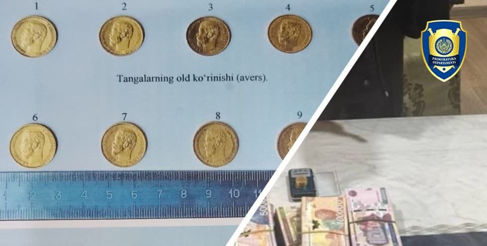 Rossiya imperiyasi davriga oid oltin tangalarni sotishga urinish fosh etildi