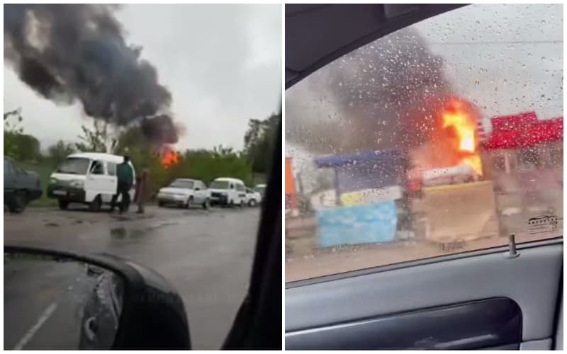 Denovda gaz quyish shoxobchasida portlash sodir bo‘ldi