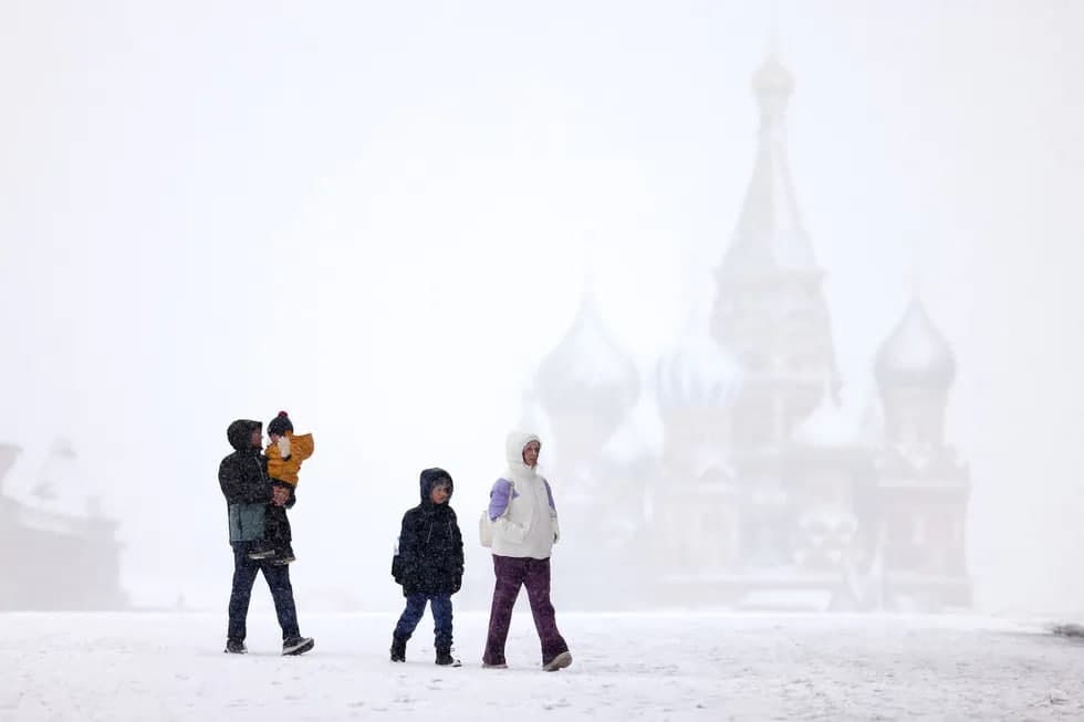 Moskvaga qish qaytdi – fotolar