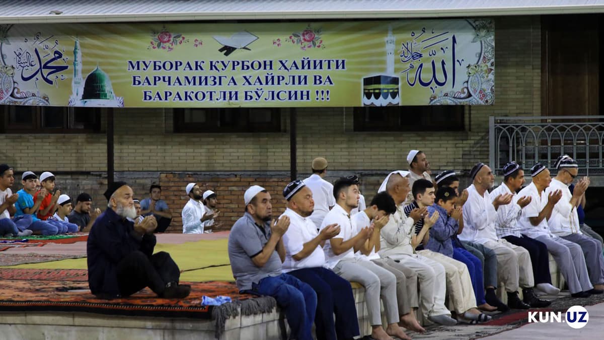 Qurbon hayiti namozining o‘qilish vaqtlari e’lon qilindi