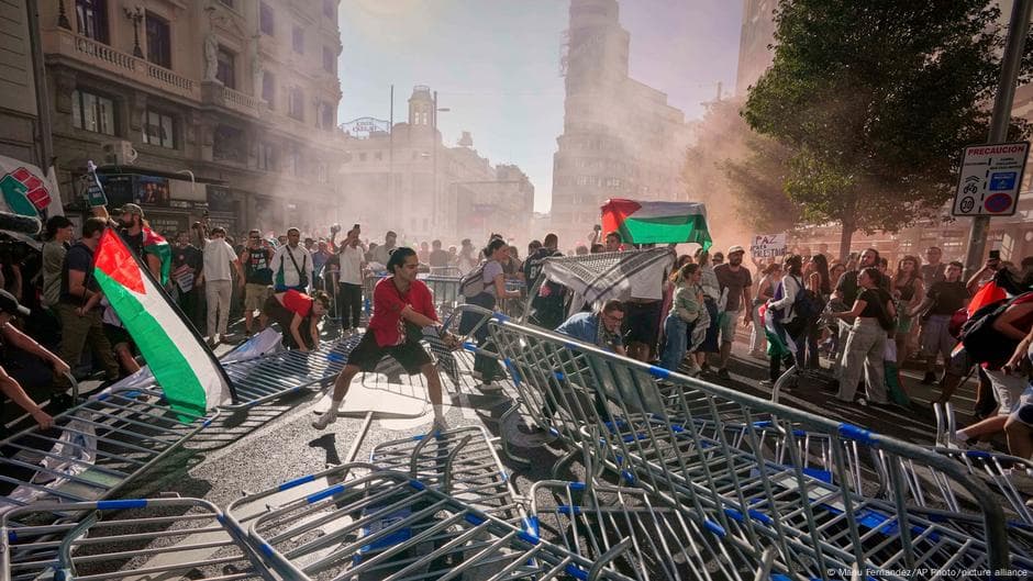 Falastin tarafdorlari La Vuelta velopoygasini to‘xtatib qo‘ydi