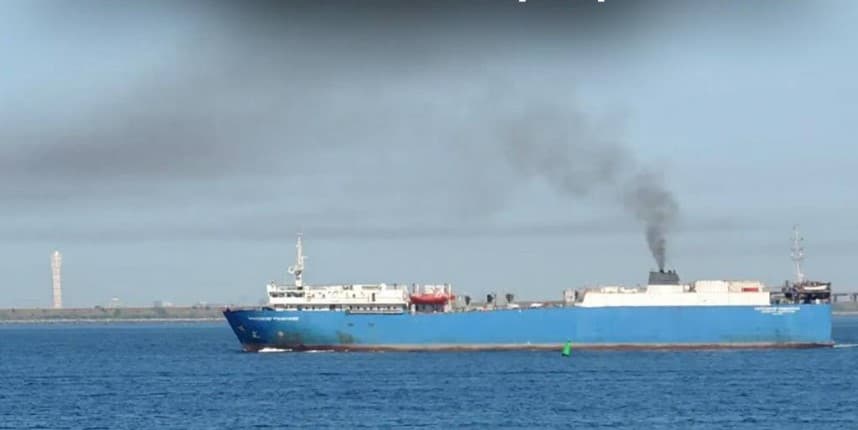 Ukraina: Kaspiyda Rossiyaning qurol tashigan ikki kemasiga hujum qilindi