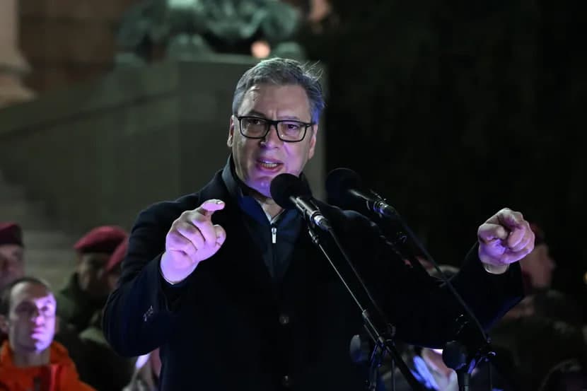 Vuchich Serbiyada 2026 yilda muddatidan oldin saylov o‘tkazishga va’da berdi