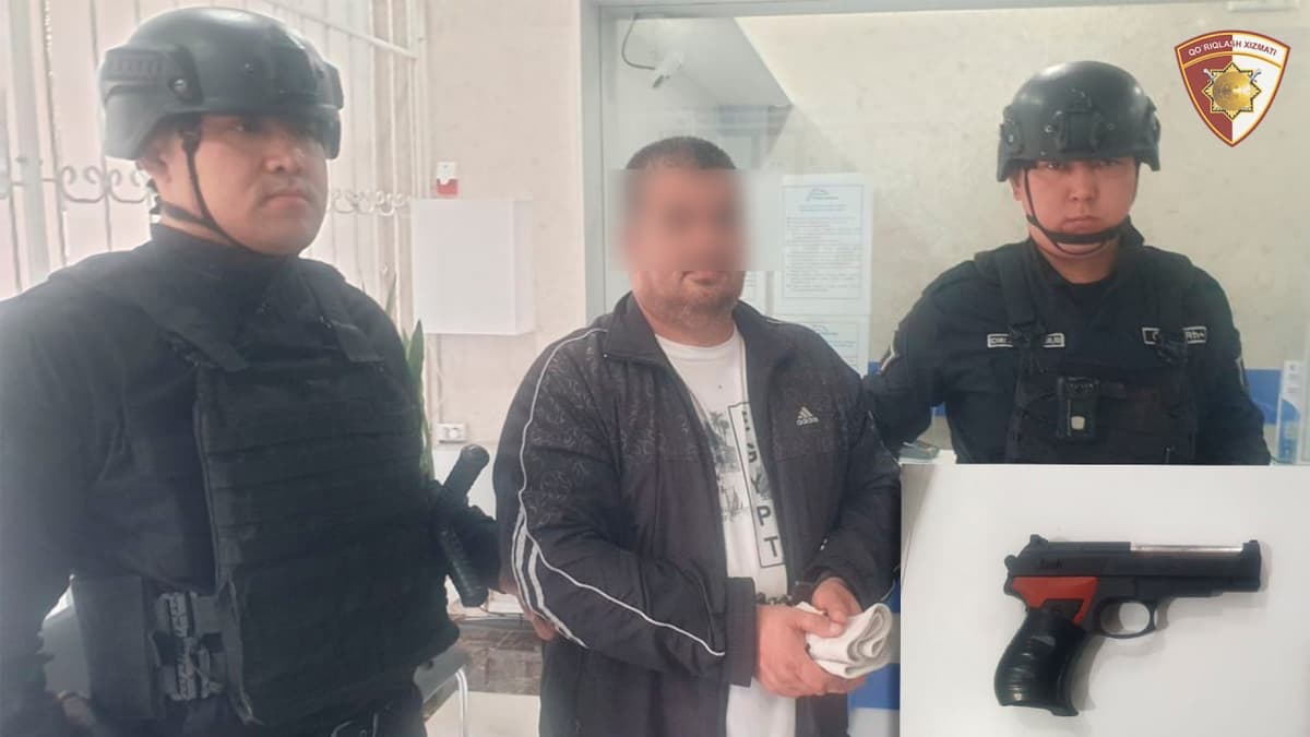 Toshkentda noma’lum shaxs soxta qurol bilan bankni o‘marmoqchi bo‘ldi