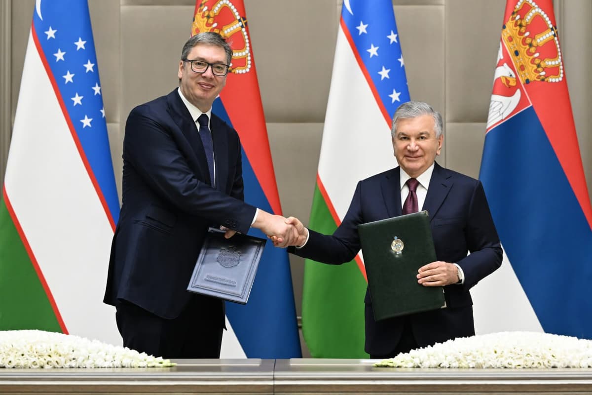 O‘zbekiston va Serbiya prezidentlari Toshkentda Qo‘shma deklaratsiyani imzoladi