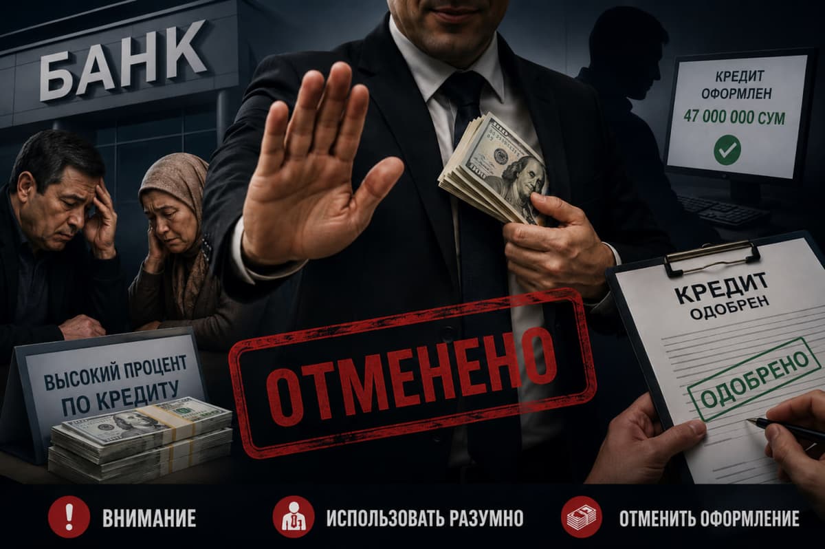 В Кашкадарье расследуют предполагаемые махинации с банковскими услугами