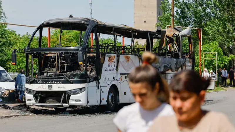 Moskvadan Qrimga ketayotgan yo‘lovchi avtobus zarbaga uchradi