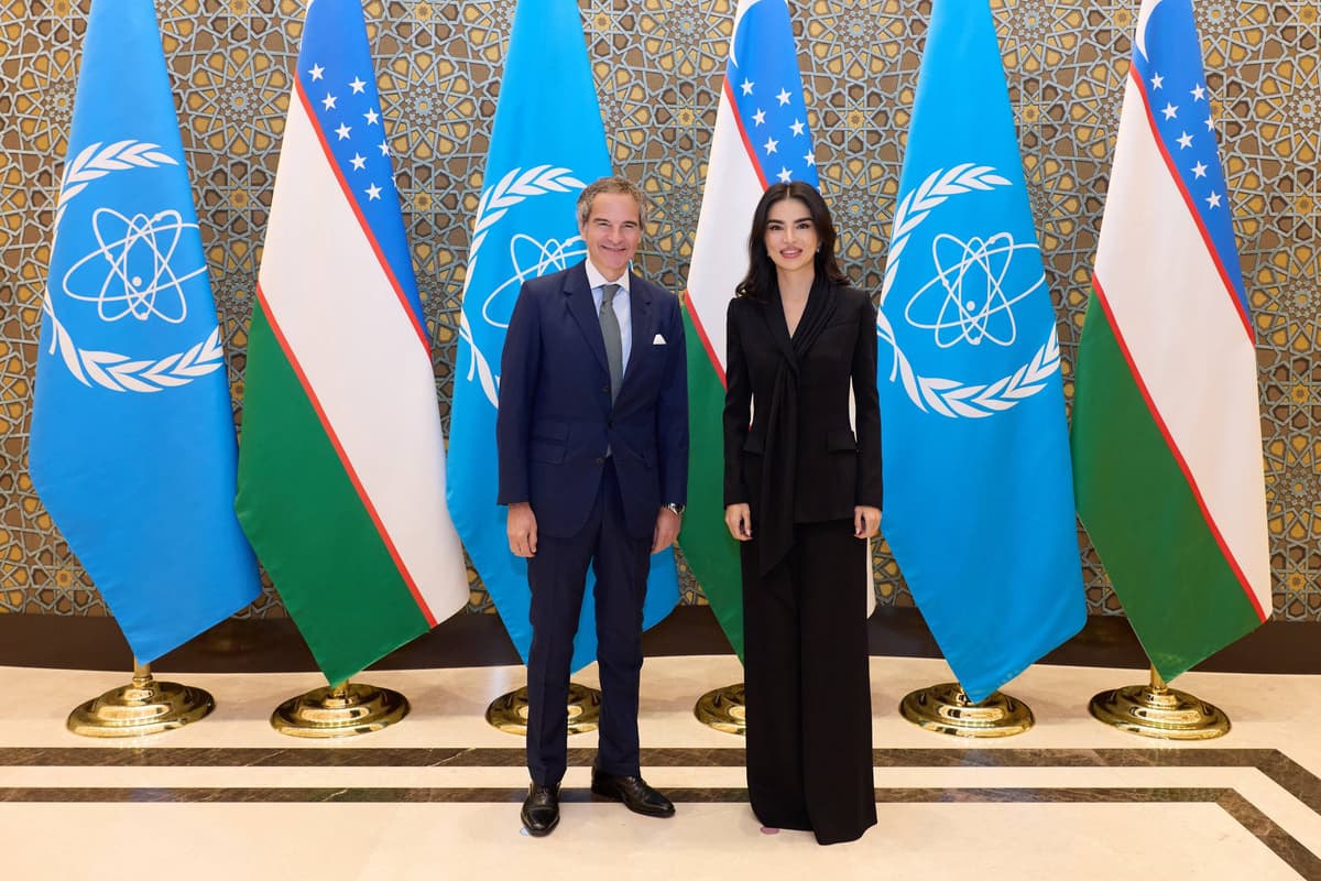 Saida Mirziyoyeva XAEA bosh direktori Rafael Grossi bilan uchrashdi