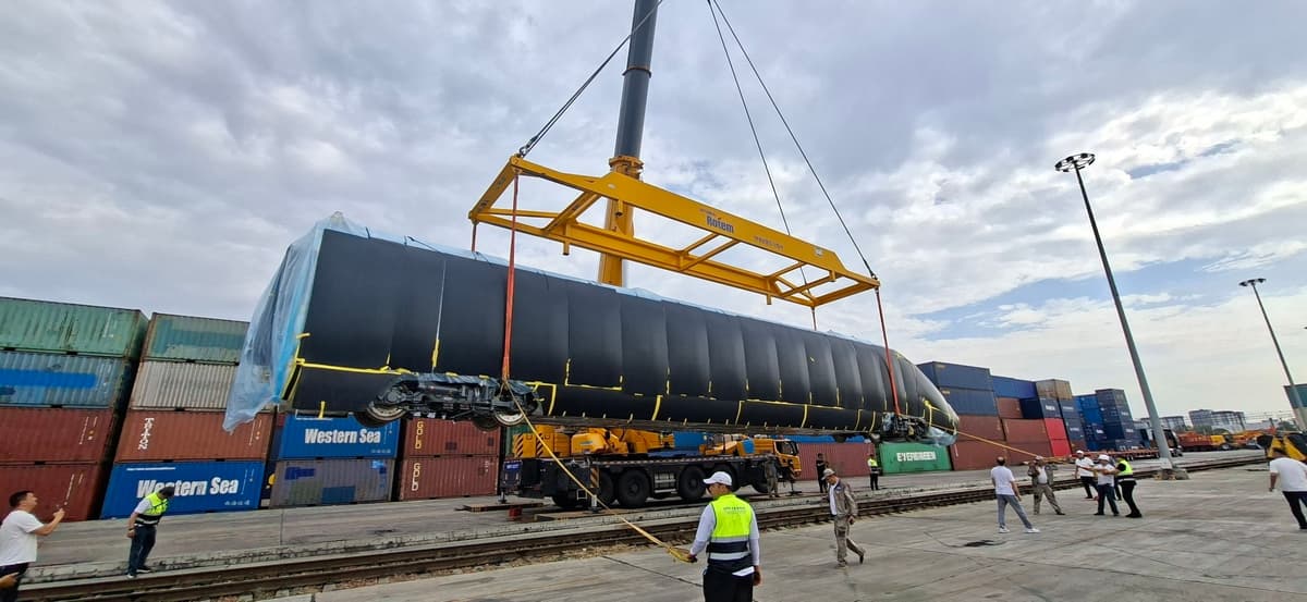 Uzbekistan imports third Hyundai Rotem high-speed train from South Korea