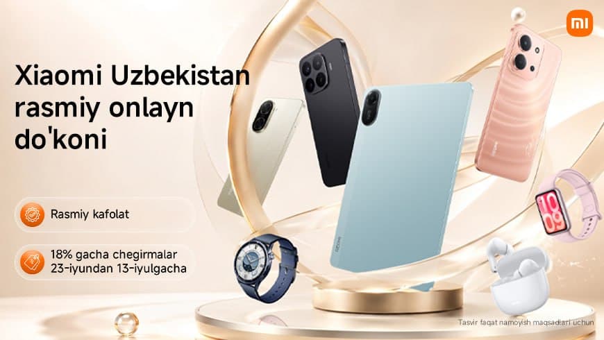 Xiaomi Uzum Market’da rasmiy do‘konini ishga tushirdi