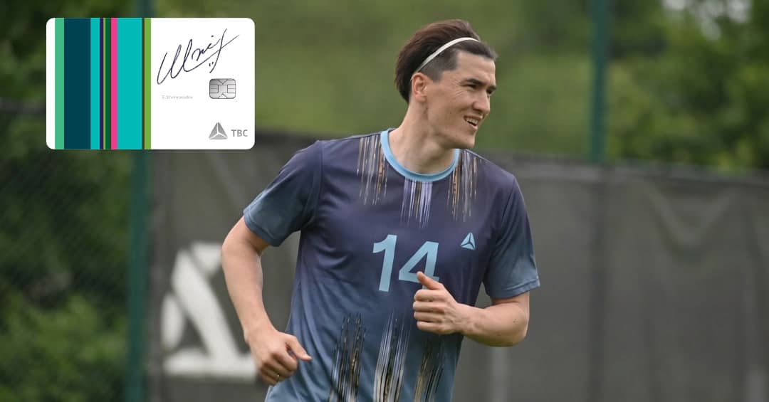 Eldor Shomurodovning yorqin goli: TBC Bank futbolchining imzosi tushirilgan TBC Salom kartalari egalariga bonus taqdim etadi