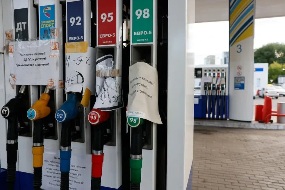 Reuters: Rossiyada yonilg‘i muammosi 50 dan ortiq hududga tarqaldi