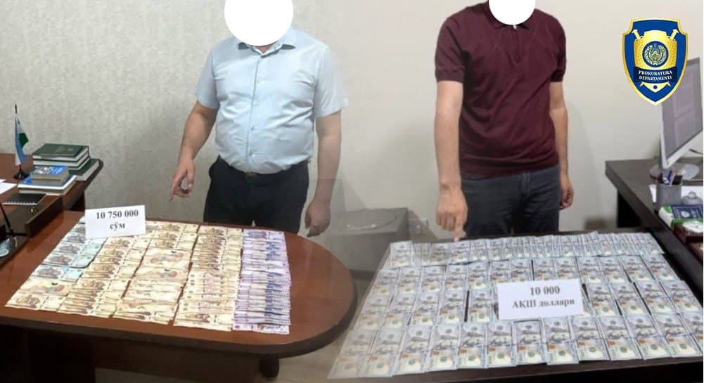 Tezkor tadbirlarda ikki bank xodimi pora bilan qo‘lga tushdi