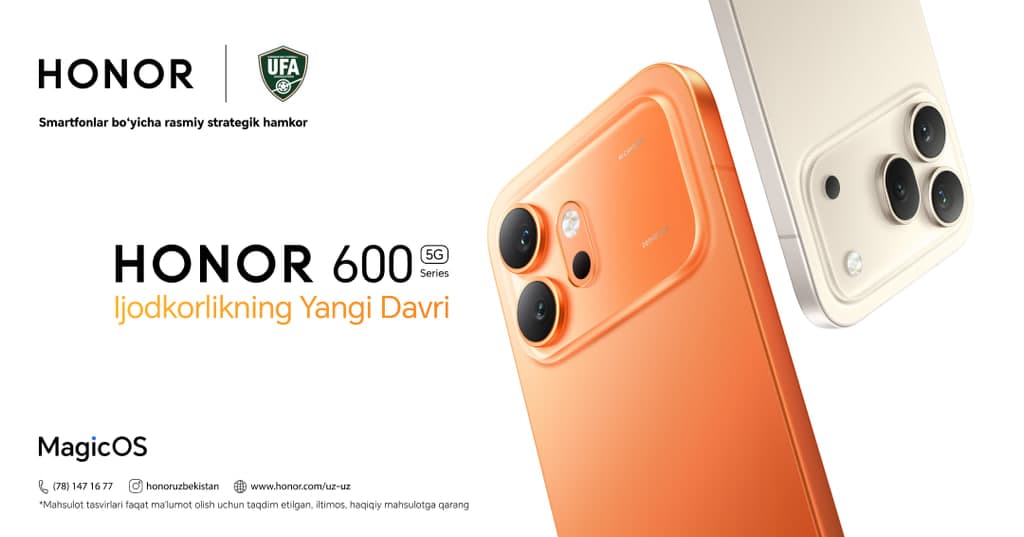 HONOR 600 O‘zbekistonda AI-smartfonlar davrining yangi bosqichini boshlab beradi