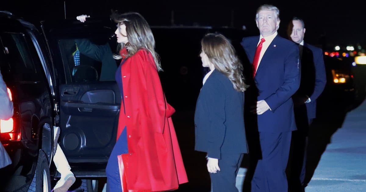 Donald Trampning rafiqasi u bilan suratga tushishni istamadi (video)