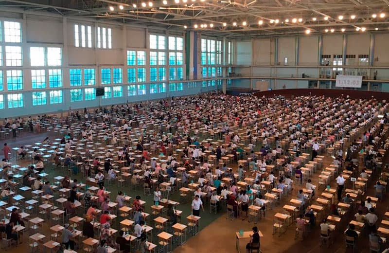8 avgust kungi test sinovlarining 1-smenasida 105 nafar abituriyent chetlashtirildi