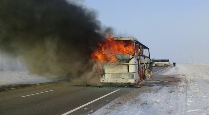 Aqto‘beda yonib ketgan avtobus egasi Qozog‘istonga ekstraditsiya qilindi