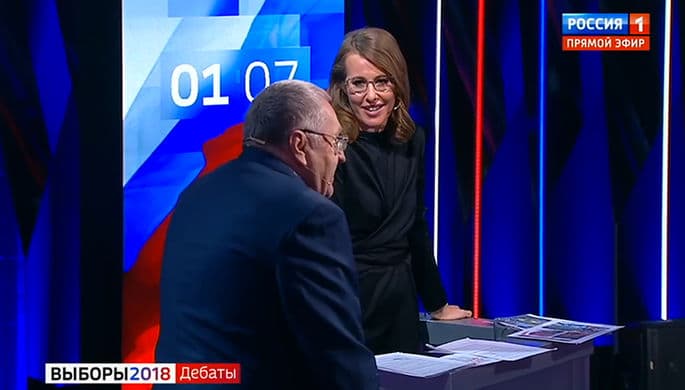 Sobchak va Jirinovskiy yana janjallashib ketdi
