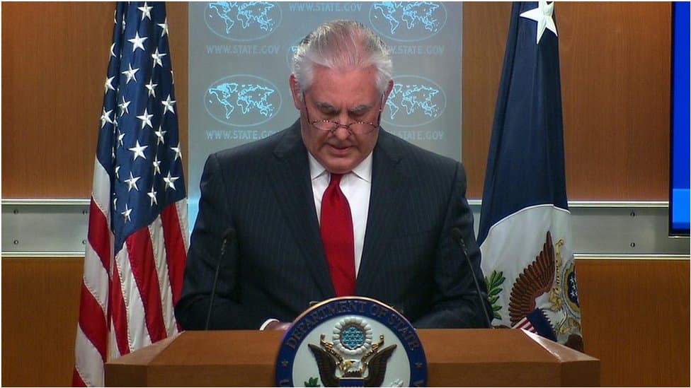 Tillerson xayrlashuv brifingida Rossiyaga qarshi fikrlar bildirdi