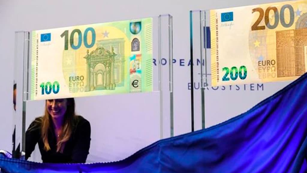 100 va 200 yevrolik yangi kupyuralar taqdim qilindi
