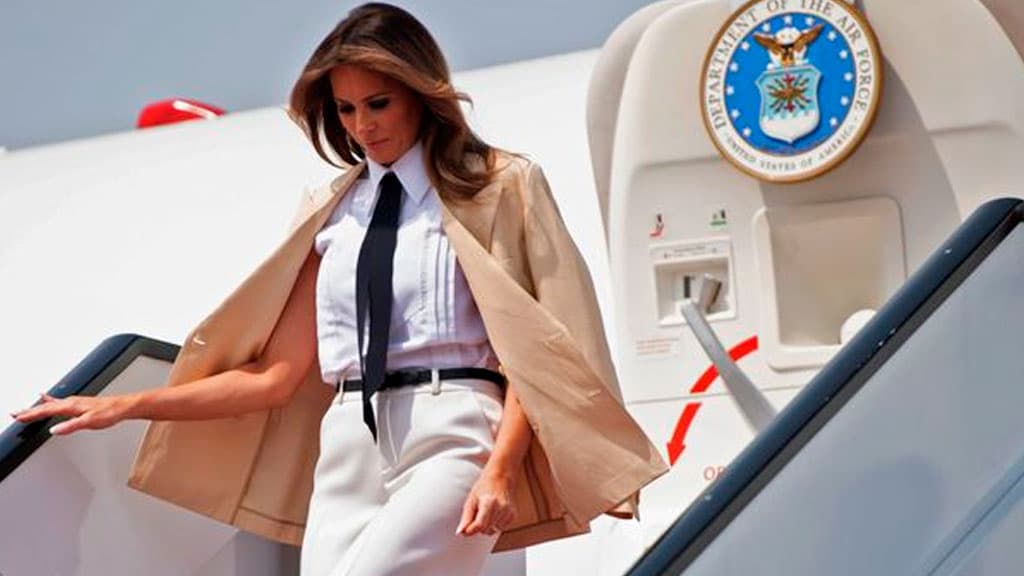 Melaniya Trampning samolyoti bilan favqulodda vaziyat yuz berdi