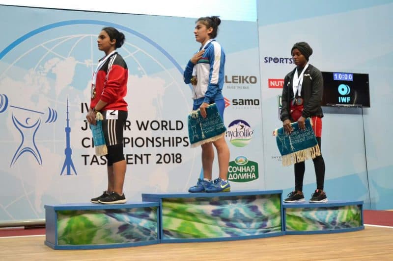 O‘zbekiston tarixida ilk marta ayol sportchi og‘ir atletika bo‘yicha jahon chempioni bo‘ldi