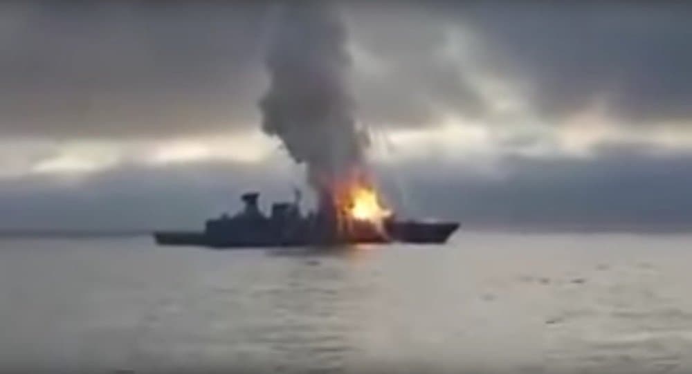 Nosoz raketa nemis fregatiga o‘t ketishiga sabab bo‘ldi (video)