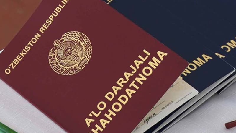 Tayanch o‘rta va o‘rta ma'lumot to‘g‘risidagi shahodatnomalarning davlat namunasi tasdiqlanadi