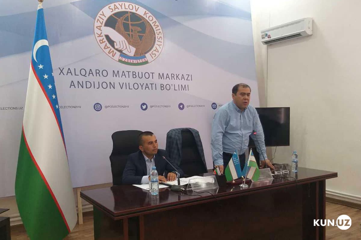 MSK a'zosi Sherzodxon Qudratxo‘jayev Andijonda saylov jarayonini yoritish bo‘yicha trening o‘tkazdi