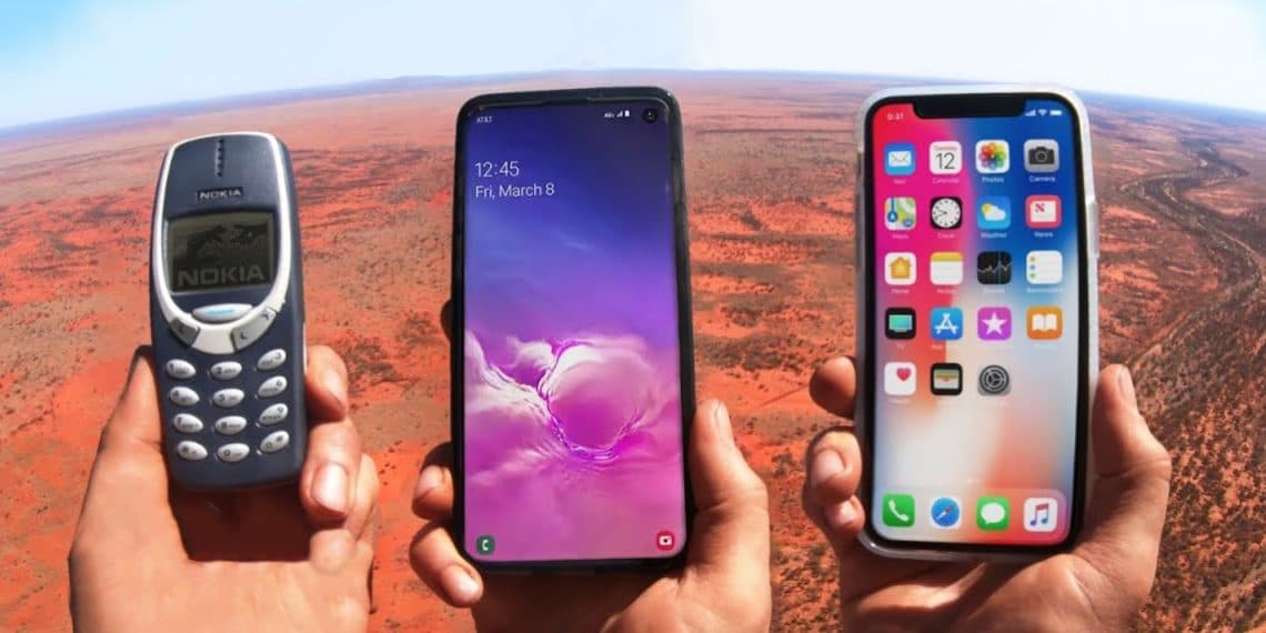 Kun videosi: iPhone, Galaxy va afsonaviy Nokia vertolyotdan tashlandi