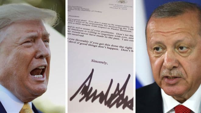 «Ahmoqlik qilmang!» - Trampning Erdo‘g‘anga yozgan ogohlantirish xati oshkor bo‘ldi