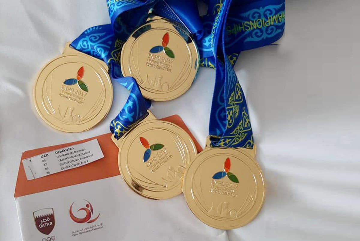 Qozog‘istonlik sportchilardan qaytarib olingan oltin medallar o‘zbekistonlik gimnastikachilarga topshirildi