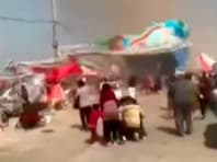 Xitoyda quyun bolalar batutalarini havoga ko‘tarib yuborishi ayanchli yakunlandi (video)