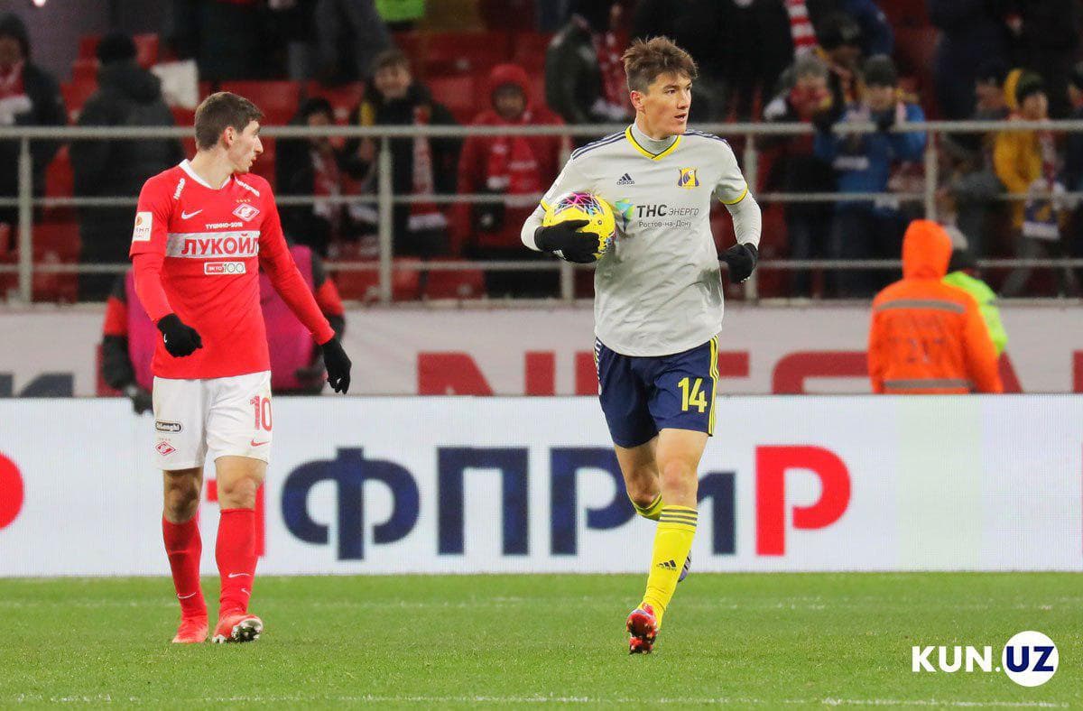 Shomurodov kech qo‘shilgan va Xenrik Larssonning o‘g‘li qahramon bo‘lgan «Spartak» - «Rostov» o‘yinidan fotogalereya