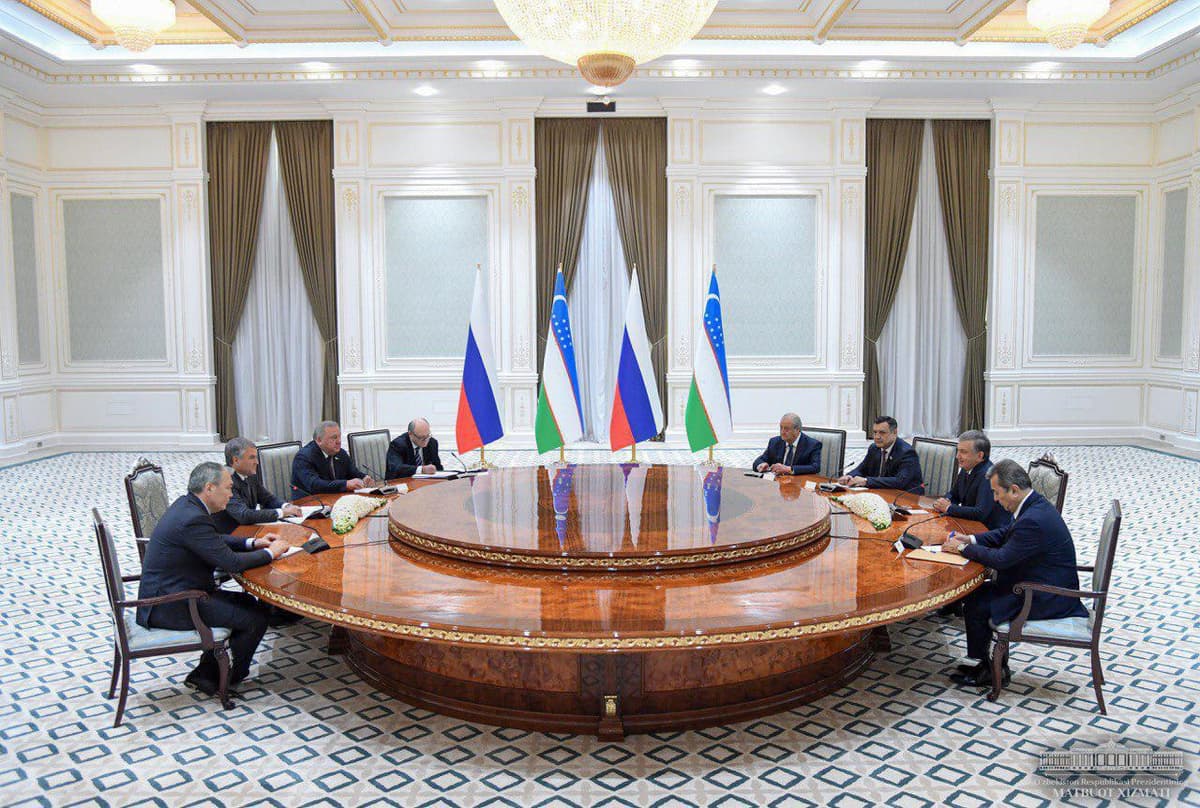 Prezident Rossiya Davlat dumasi raisini qabul qildi