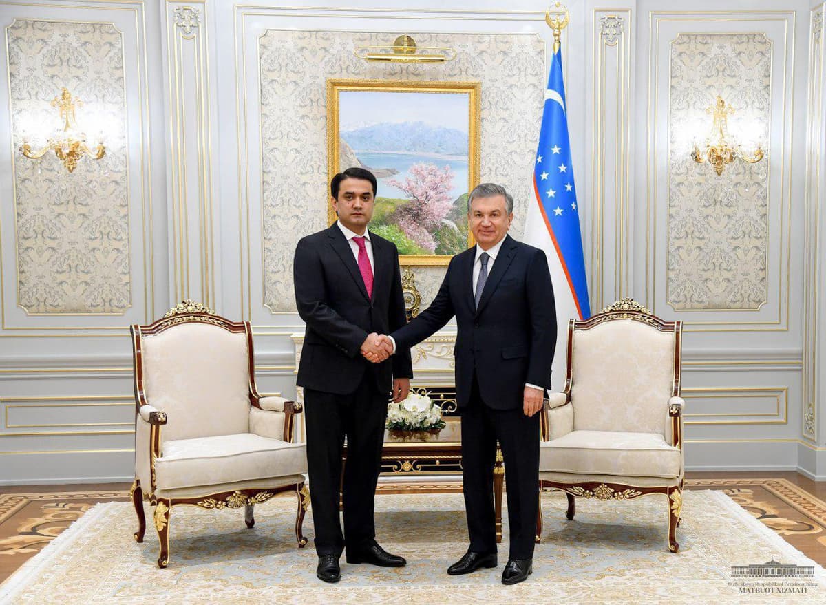 Shavkat Mirziyoyev Imomali Rahmonning o‘g‘lini qabul qildi