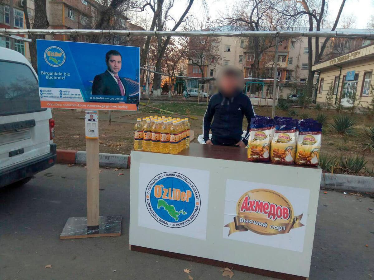 Deputatlikka nomzod ma'muriy javobgarlikka tortildi. U saylovchilarni un va yog‘ bilan o‘ziga og‘dirmoqchi bo‘lgandi