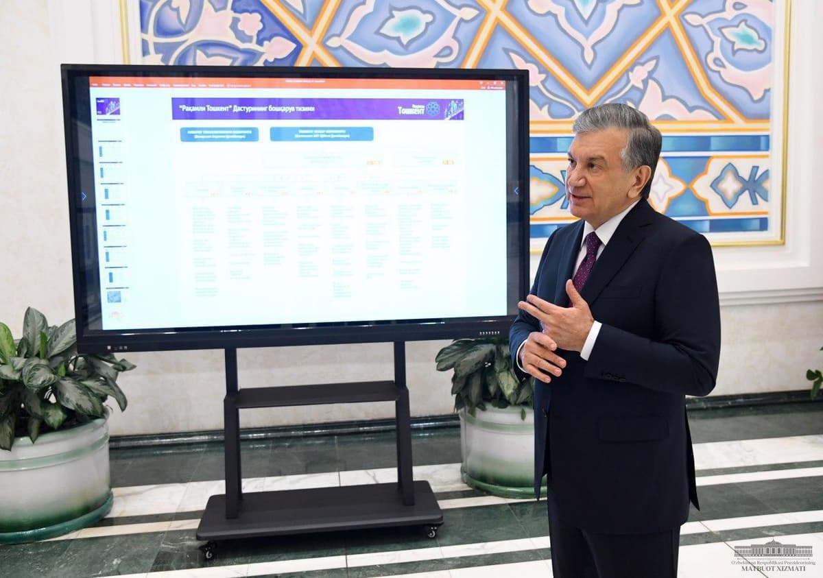 Shavkat Mirziyoyev «Raqamli Toshkent» loyihasi bo‘yicha ko‘rsatmalar berdi