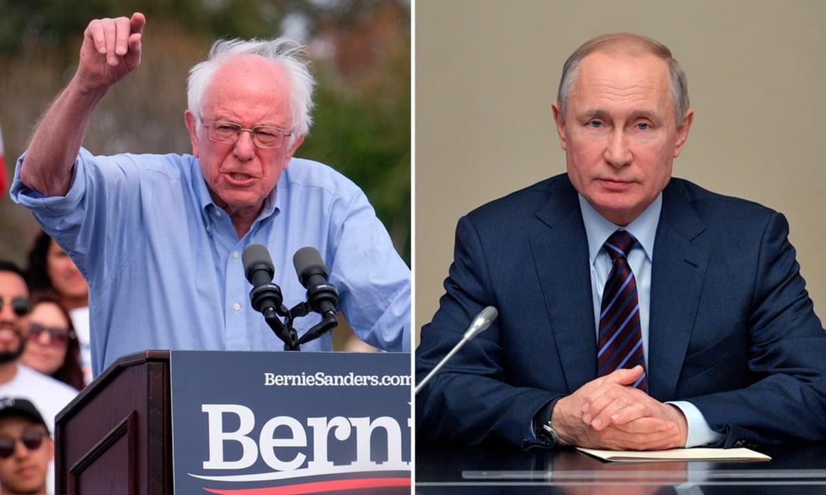 Sanders Putinga AQShdagi saylovlardan «uzoqroq turishni» maslahat berdi