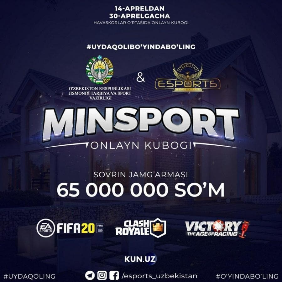 O‘zbekistonda sovrin jamg‘armasi 65 mln so‘mlik kibersport musobaqasi o‘tkaziladi