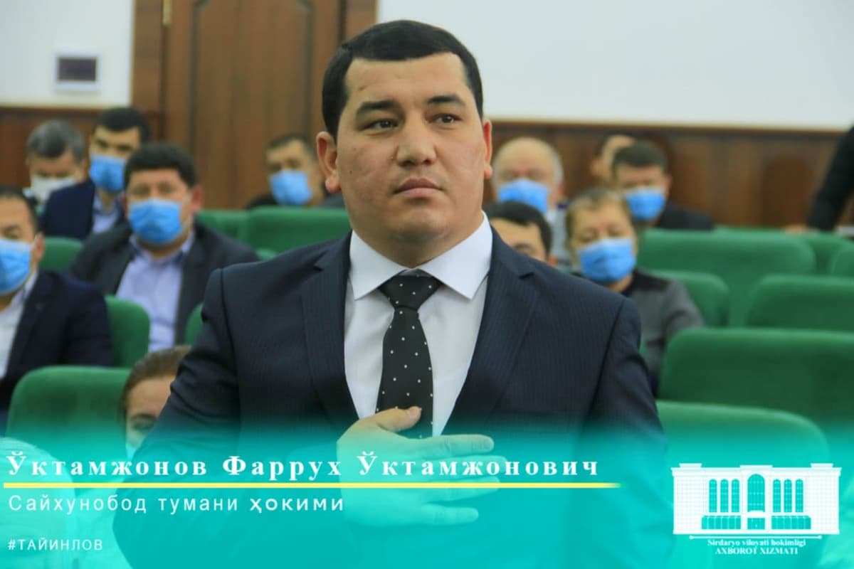 Sayxunobod tumani hokimi o‘zgardi