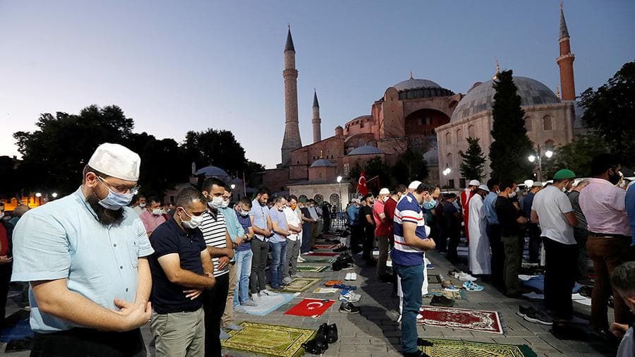 Ayo Sofiyadagi ilk namoz tafsilotlari ma'lum qilindi